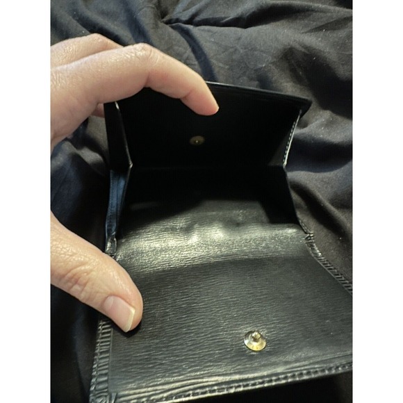Louis Vuitton Epi Leather Black Bifold Wallet Small‎ Snap Closure - Picture 8 of 8